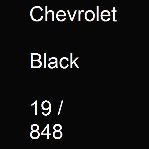 Chevrolet, Black, 19 / 848.